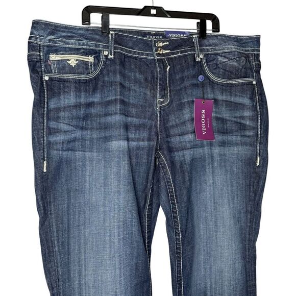 |NWT| VIGOSS Embellished Embroidered New York Boot Jeans - Picture 3 of 11